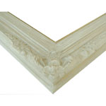 Winsor White Baroque Frame - corner view