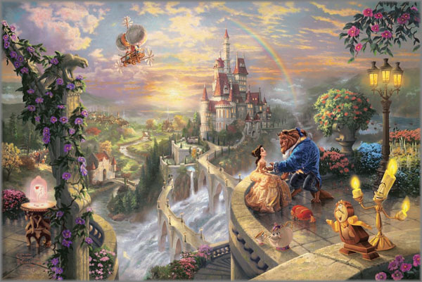 Thomas Kinkade - Beauty and the Beast