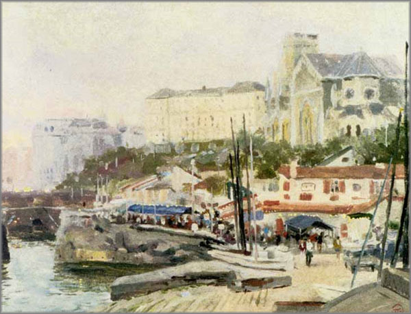 Thomas Kinkade - Biarritz - Plein Air Collection