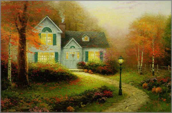 Thomas Kinkade - Blessings of Autumn - Inspirational