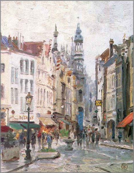 Thomas Kinkade - Brussels - Plein Air Collection