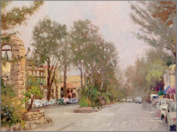 Thomas Kinkade - Carmel, Ocean Avenue II - Plein Air Collection