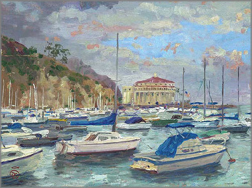 Thomas Kinkade - Catalina Marina - Plein Air Collection