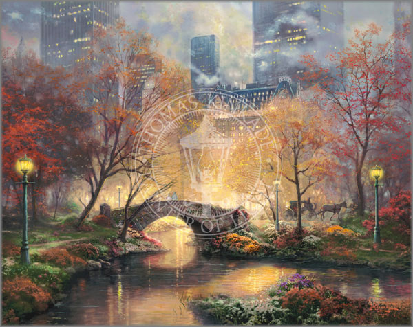 Thomas Kinkade - Central Park in the Fall
