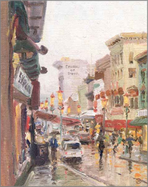 Thomas Kinkade - Chinatown, San Francisco - Plein Air Collection