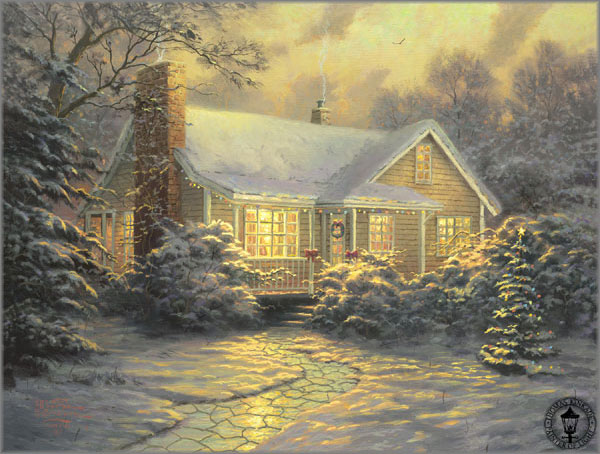 Thomas Kinkade - Christmas Cottage 2007