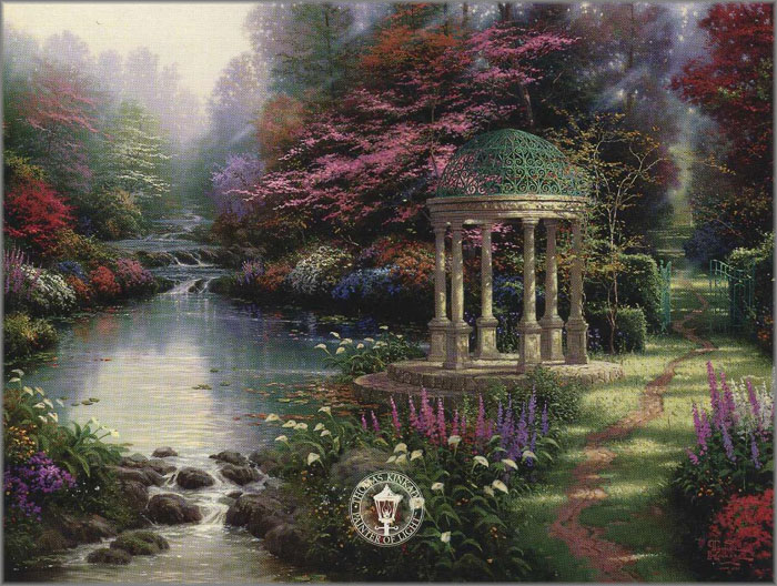 Thomas Kinkade - Garden of Prayer