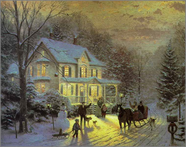Thomas Kinkade - Home for the Holidays