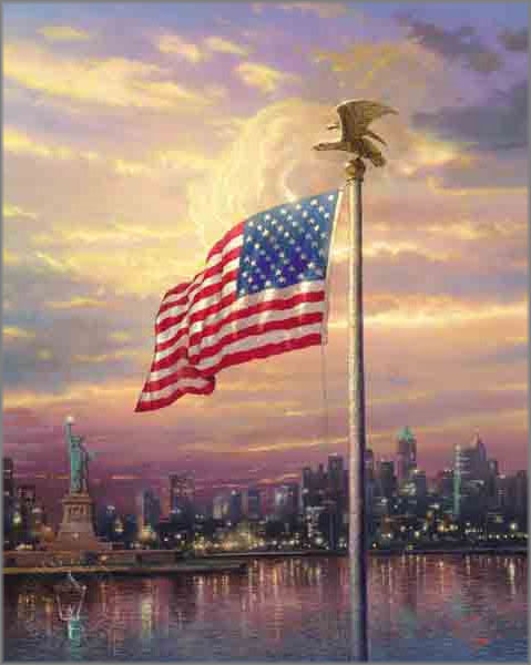 Thomas Kinkade - Light of Freedom, The
