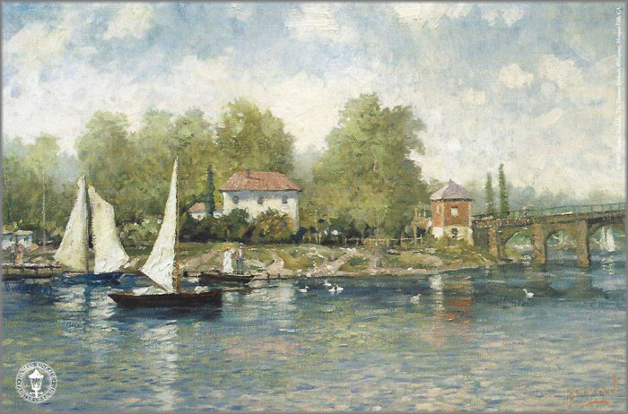 Thomas Kinkade - Summer's Morning, A - Robert Girrard Collection