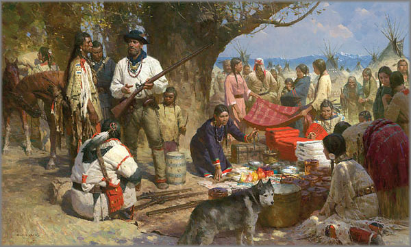 Z. S. Liang - Trading with the Blackfeet, Montana Territory, 1860