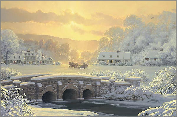 William S. Phillips - Sleigh Ride at Apple Creek