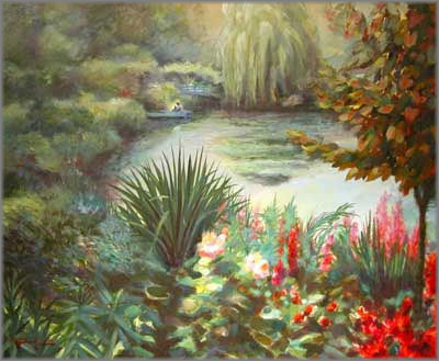 Rolf Rafflewski - Giverny I - The Garden of Claude Monet