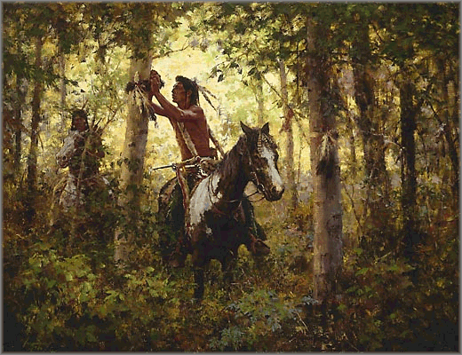 Howard Terpning - Offerings to Sun