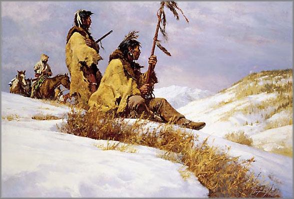 Howard Terpning - Signals in the Wind