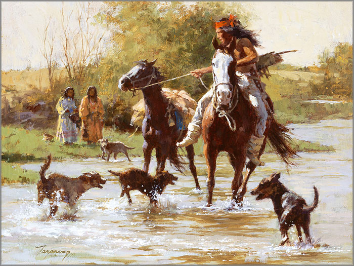 Howard Terpning - Yapping Dogs
