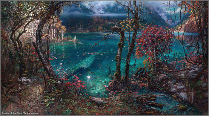 Jiuzhaigou Valley III by Cao Yong