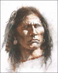 Howard Terpning - Medicine Wheel (Portraits of our Native American History)