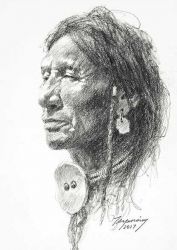 Howard Terpning - Northern Peigan (Portraits of our Native American History)