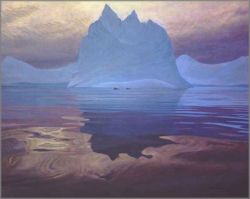 Robert Bateman - Antarctic Evening - Humpback Whales