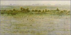 Robert Bateman - Peaceable Kingdom - Lechwe and Lioness