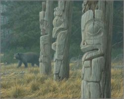 Robert Bateman - Totem and Bear