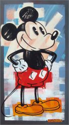 Mickey Mouse Art, limited edition giclee canvas and paper