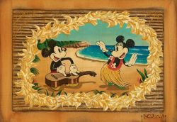 Mickey Mouse Art, limited edition giclee canvas and paper