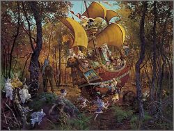 James C. Christensen - Flight of the Fablemaker