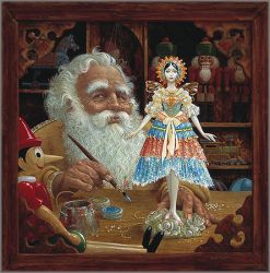 James C. Christensen - Gift for Mrs. Claus