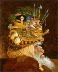 James C. Christensen - Old Man with a Lot on His Mind, The