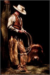 Robert Dawson - Cowboy with a Rope