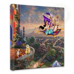 Thomas Kinkade - Aladdin - Wrapped Canvases