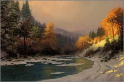 Thomas Kinkade - Autumn Snow - Classics Collection