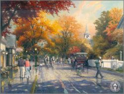 Thomas Kinkade - Autumn on Mackinac Island