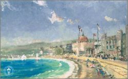 Thomas Kinkade - Beach at Nice