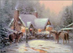 Thomas Kinkade - Christmas Welcome