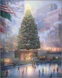 Thomas Kinkade - Christmas in New York, Rockefeller Center