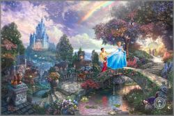 Thomas Kinkade - Cinderella Wishes Upon a Dream
