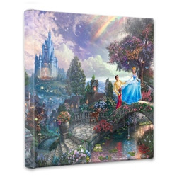 Thomas Kinkade - Cinderella Wishes Upon a Dream - Wrapped Canvases
