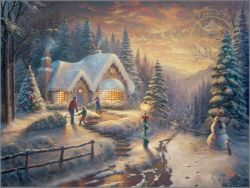 Thomas Kinkade - Country Christmas Homecoming