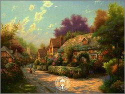 Thomas Kinkade - Cobblestone Village