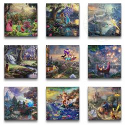 Thomas Kinkade - Disney Princess Collection - Wrapped Canvases