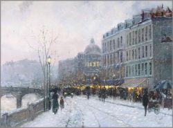 Thomas Kinkade - Evening on the Seine