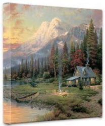 Thomas Kinkade - Evening Majesty - Wrapped Canvases