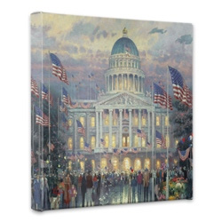 Thomas Kinkade - Flags Over the Capitol