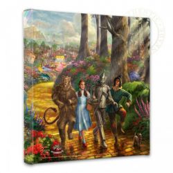 Thomas Kinkade - Follow the Yellow Brick Road - Wrapped Canvases