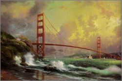 Thomas Kinkade - San Francisco, Golden Gate Bridge - Classics Collection