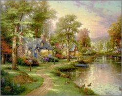 Thomas Kinkade - Hometown Lake - Classics Collection