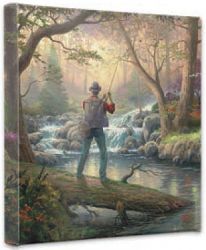 Thomas Kinkade - It Doesn't Get Much Better - Wrapped Canvases